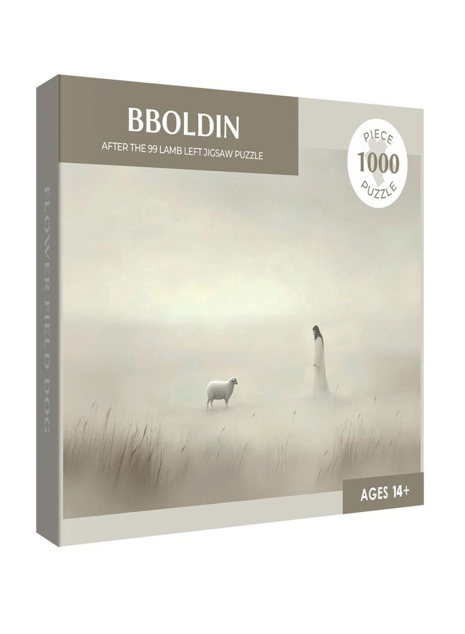 BBOLDIN أحجية الخروف المسيحية ليسوع، 1000 قطعة، للبالغين، أحجية عيد الفصح الدينية الكاثوليكية، أحجية فنية للطبيعة البرية، أحجيات صعبة - Image 2